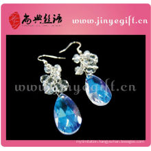 Blue Ocean Sea World Tear Droping Crystal Diamond Earrings